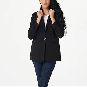 Susan Graver Bonded Liquid Knit Blazer